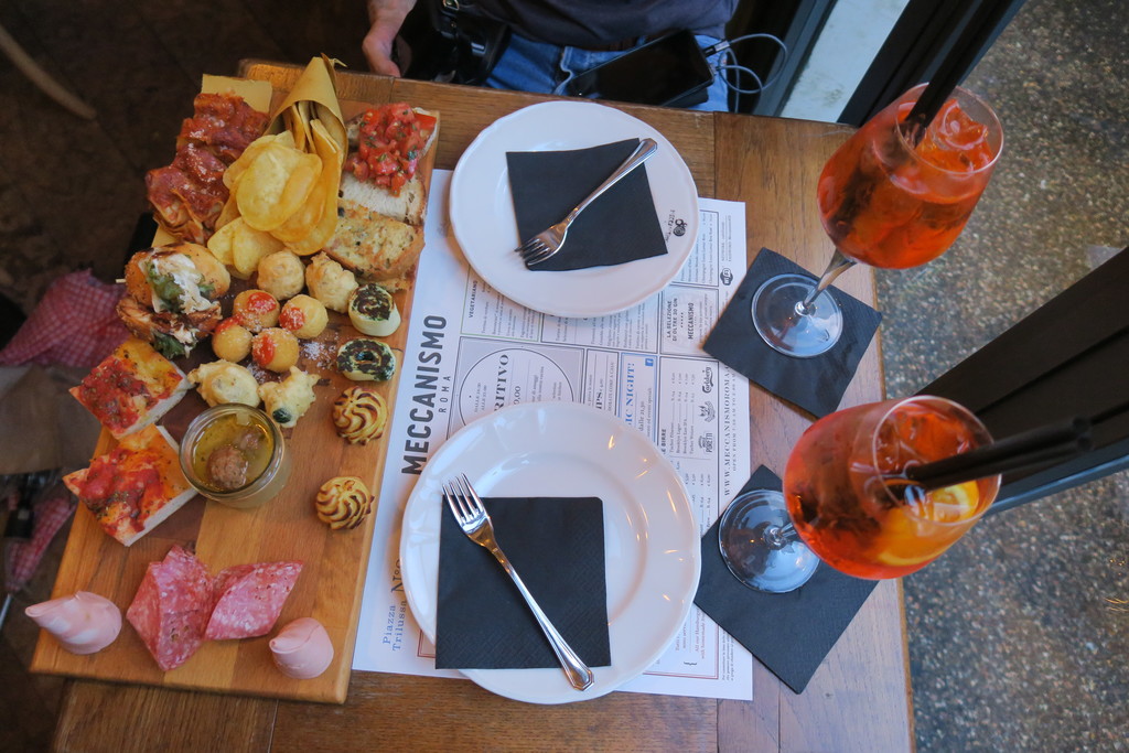 24.Aperitivo en el Trastevere Roma